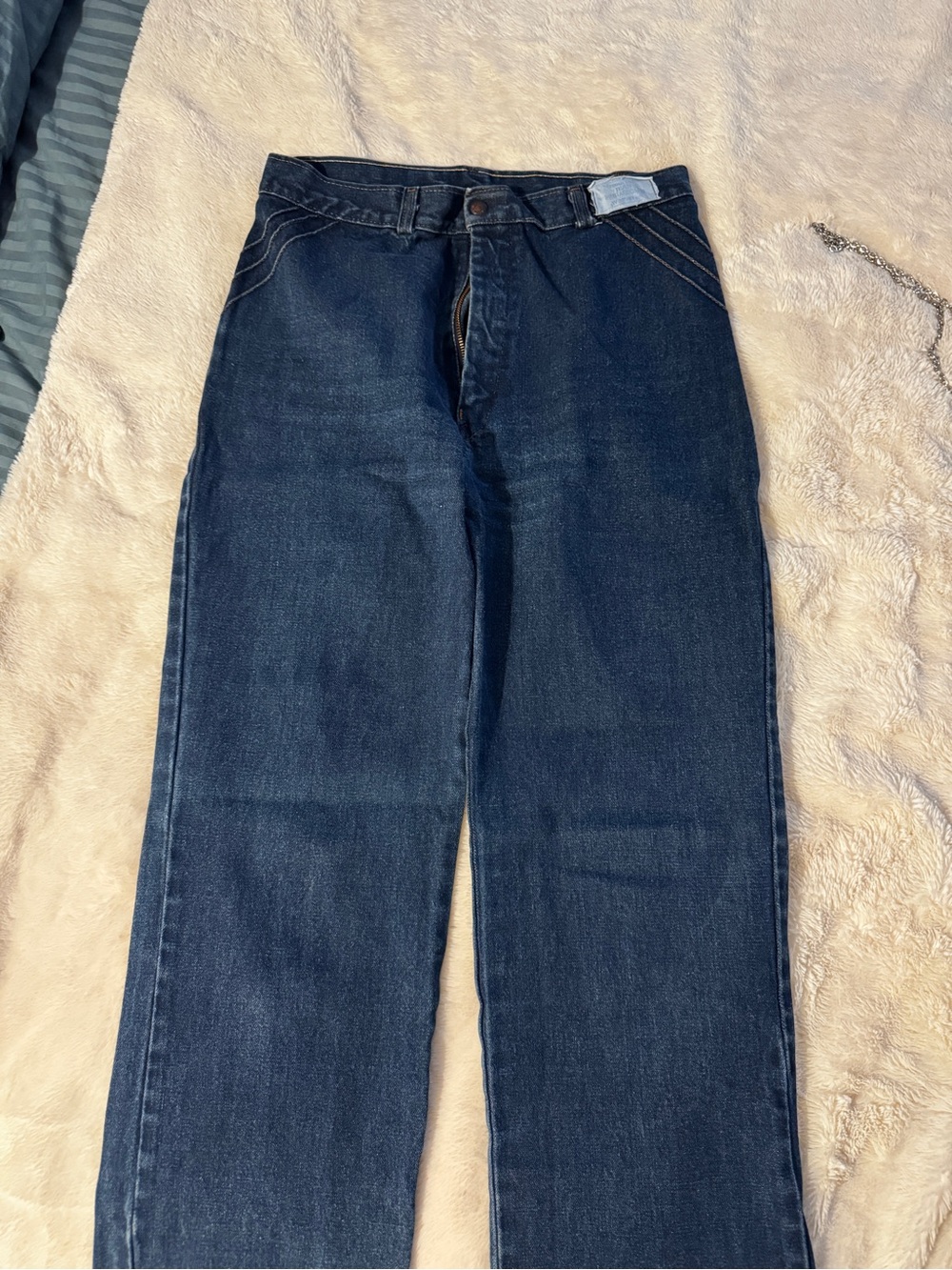 Vintage Starboard French Cut Vancouver High-Rise Dark Blue Women's Jeans